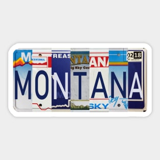 Montana License Plates Sticker